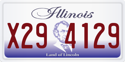 IL license plate X294129