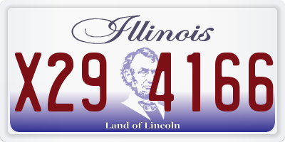 IL license plate X294166
