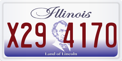 IL license plate X294170