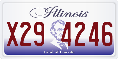 IL license plate X294246