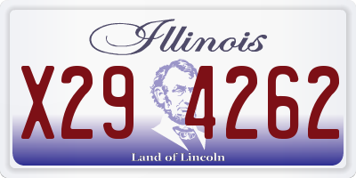 IL license plate X294262