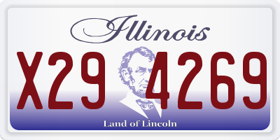 IL license plate X294269