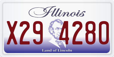 IL license plate X294280