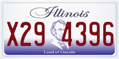 IL license plate X294396