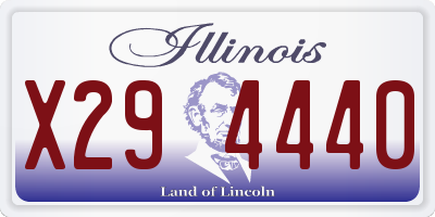 IL license plate X294440