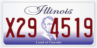 IL license plate X294519