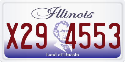 IL license plate X294553