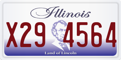 IL license plate X294564
