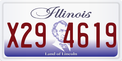 IL license plate X294619