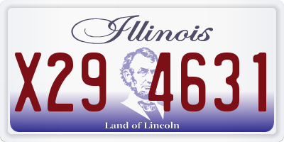 IL license plate X294631