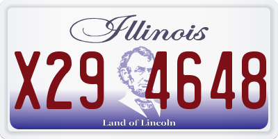 IL license plate X294648
