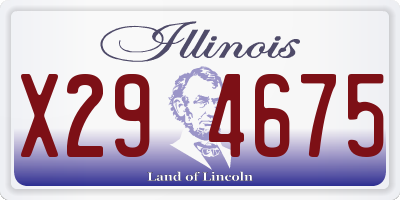 IL license plate X294675