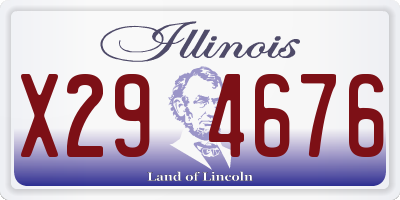 IL license plate X294676