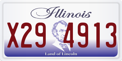 IL license plate X294913