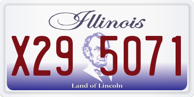 IL license plate X295071