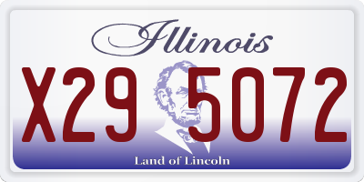 IL license plate X295072