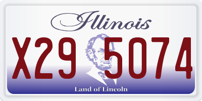 IL license plate X295074