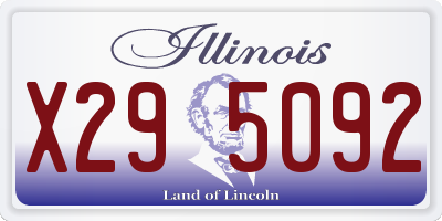 IL license plate X295092