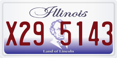 IL license plate X295143