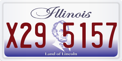 IL license plate X295157