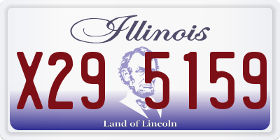 IL license plate X295159
