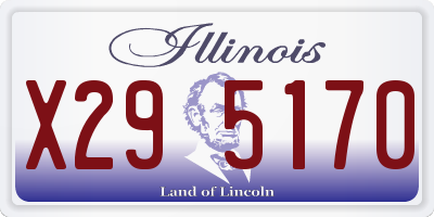 IL license plate X295170