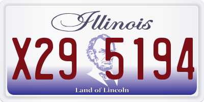 IL license plate X295194