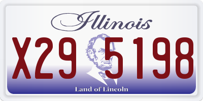 IL license plate X295198