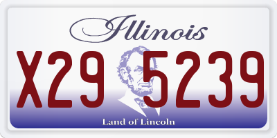 IL license plate X295239