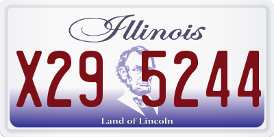 IL license plate X295244