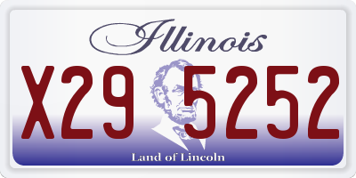 IL license plate X295252