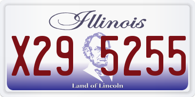 IL license plate X295255