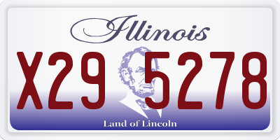IL license plate X295278