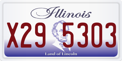 IL license plate X295303