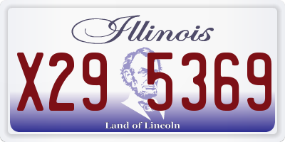 IL license plate X295369
