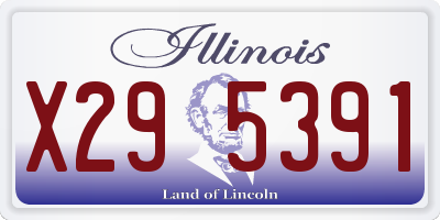 IL license plate X295391