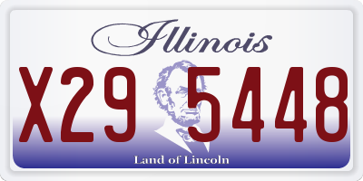 IL license plate X295448