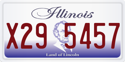 IL license plate X295457