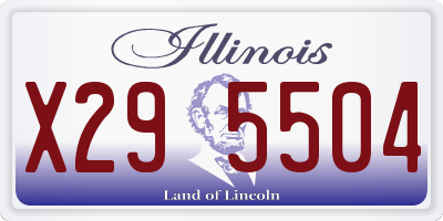 IL license plate X295504