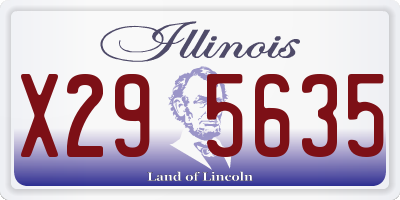 IL license plate X295635