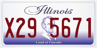 IL license plate X295671