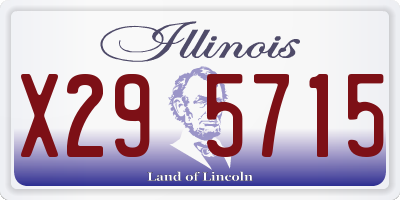 IL license plate X295715