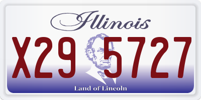 IL license plate X295727