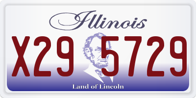 IL license plate X295729