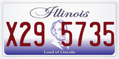 IL license plate X295735