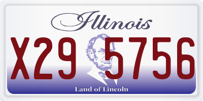 IL license plate X295756