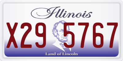 IL license plate X295767