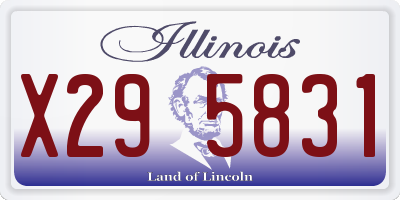 IL license plate X295831