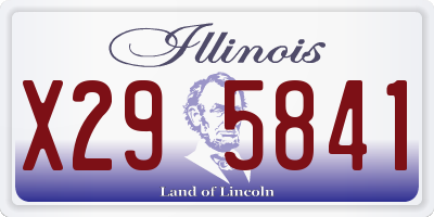 IL license plate X295841