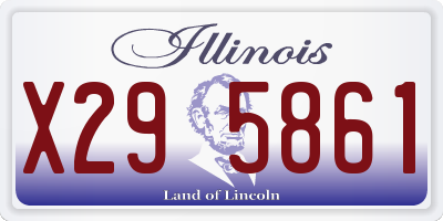 IL license plate X295861